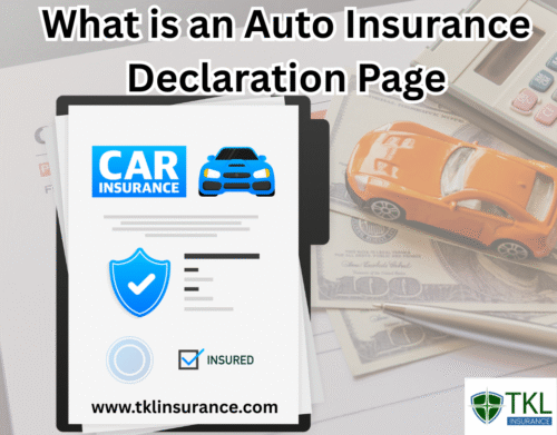 What is an Auto Insurance Declaration Page