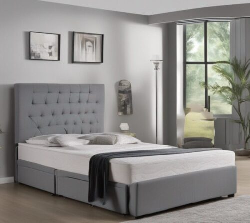 grey divan bed