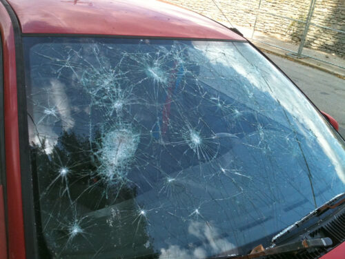 car windscreen damage